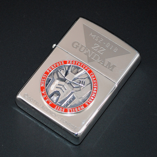正品 2000年高达机动战士纪念款 Zippo打火机 收藏 绝版 原装