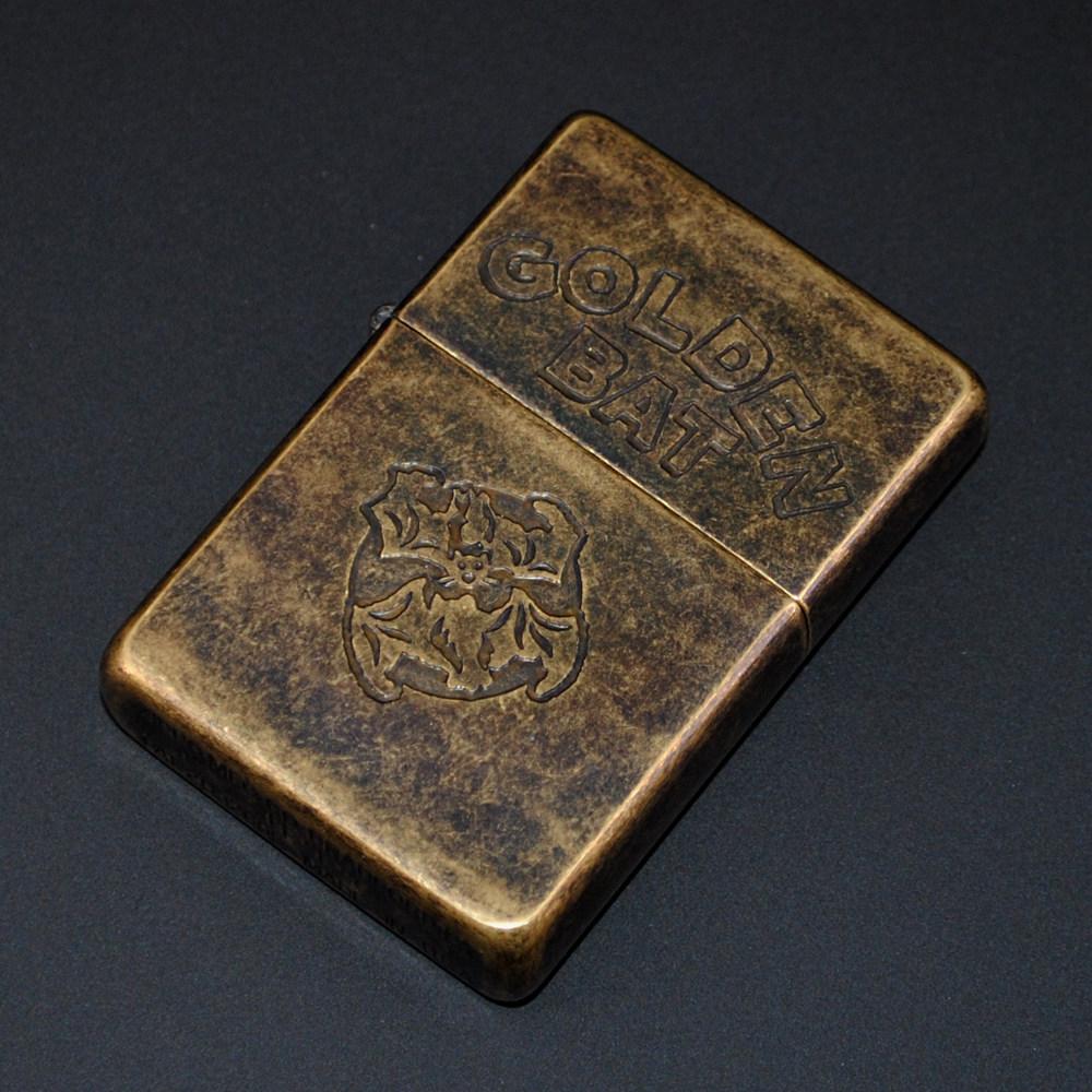 原装正品Zippo打火机-绝版收藏-1995年烟熏铜金蝙蝠1937复刻