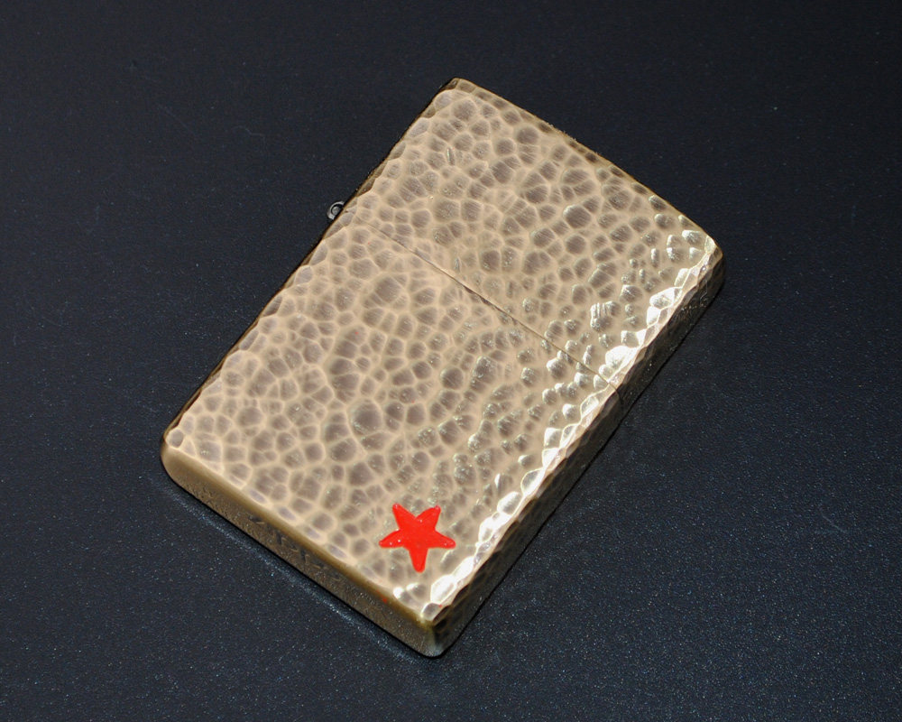原装正品zippo芝宝打火机-绝版收藏-1999年日版熏铜陨石坑五角星