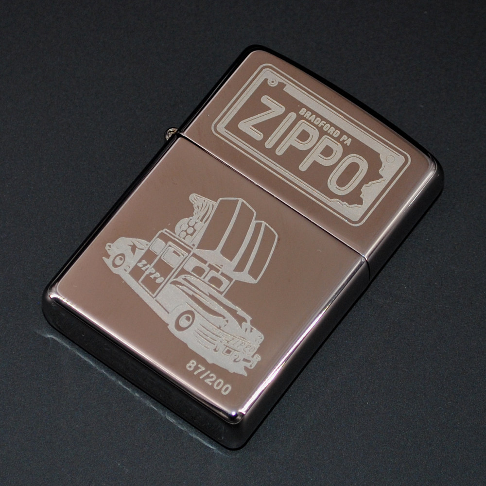 原装正品Zippo打火机-绝版收藏-2005年黑冰双打汽车限量200