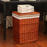 Storage baskets, dirty clothes baskets, rattan dirty clothes storage baskets, dirty clothes baskets, toy storage baskets, willow baskets for hot pot restaurants thumbnail 3