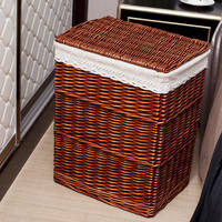 Storage baskets, dirty clothes baskets, rattan dirty clothes storage baskets, dirty clothes baskets, toy storage baskets, willow baskets for hot pot restaurants thumbnail 6