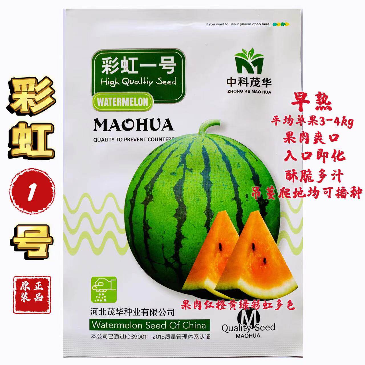 彩虹小西瓜超甜皮薄坚韧高产红瓤