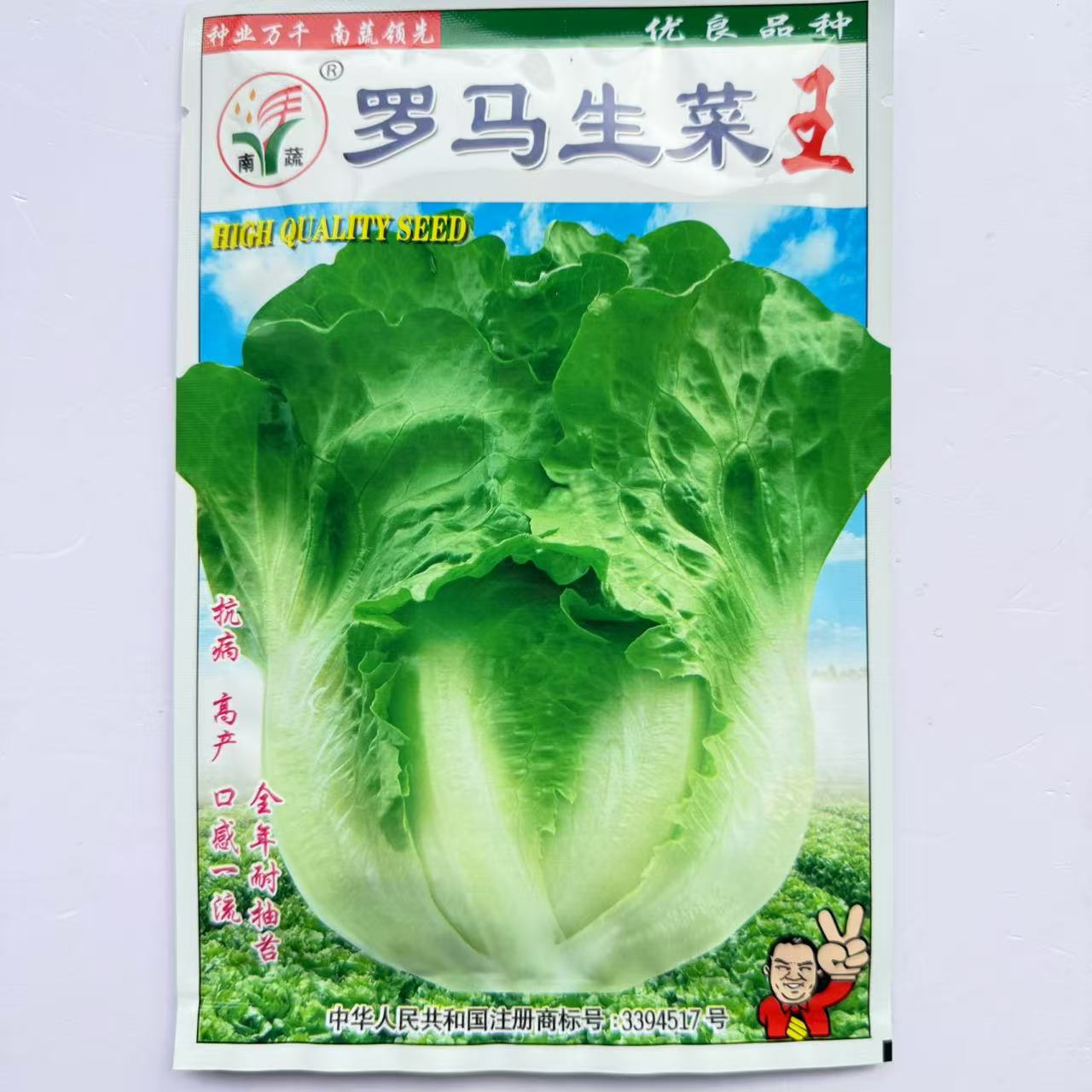 罗马生菜王生菜种子耐抽苔农家大田耐热耐寒蔬菜种子阳台盆栽生菜