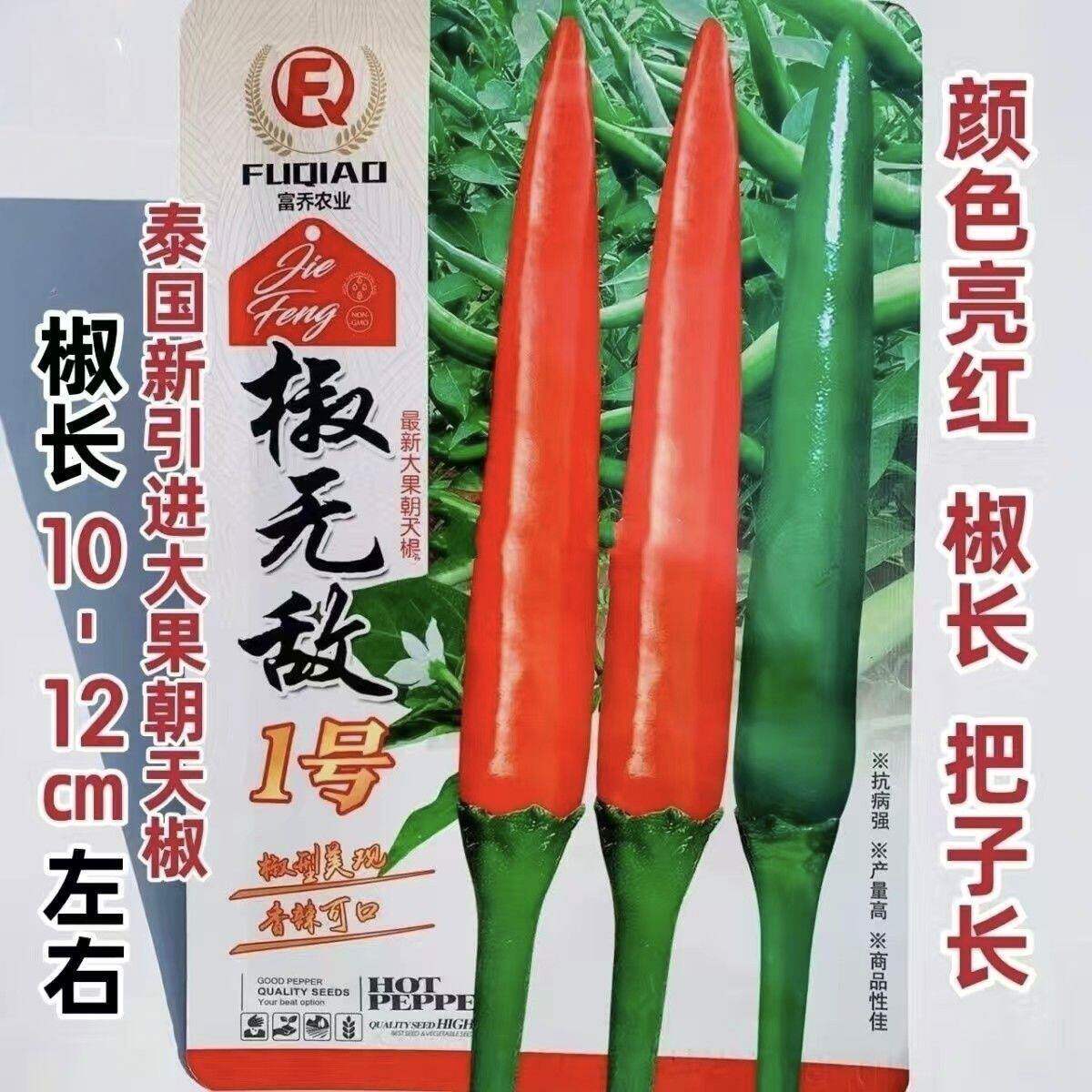 椒无敌1号 朝天椒种子大果泰国引进基地专用朝天椒种子小米辣种子