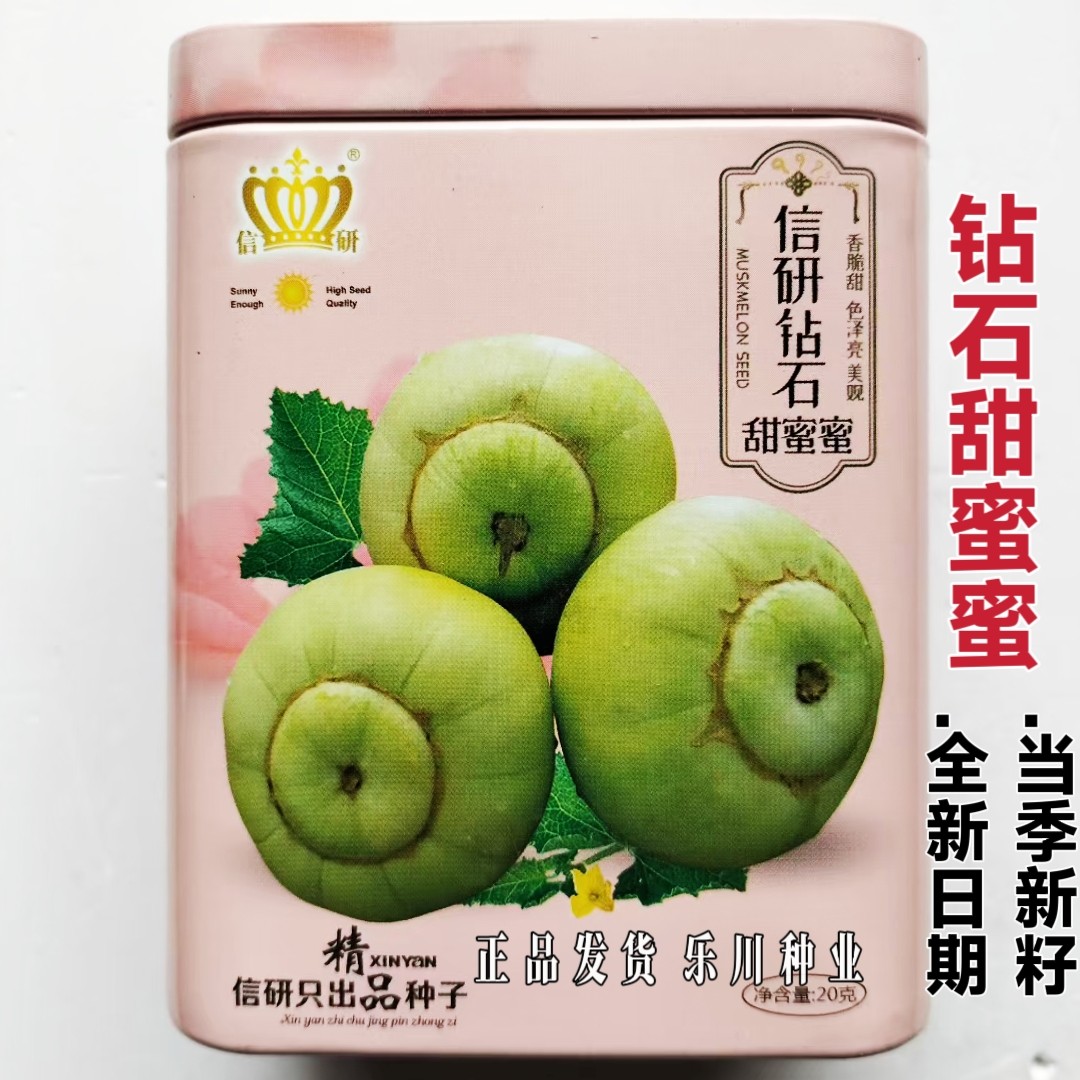 信研钻石甜蜜蜜甜瓜种子香甜可口糖度高特大超甜日本甜宝甜瓜种籽