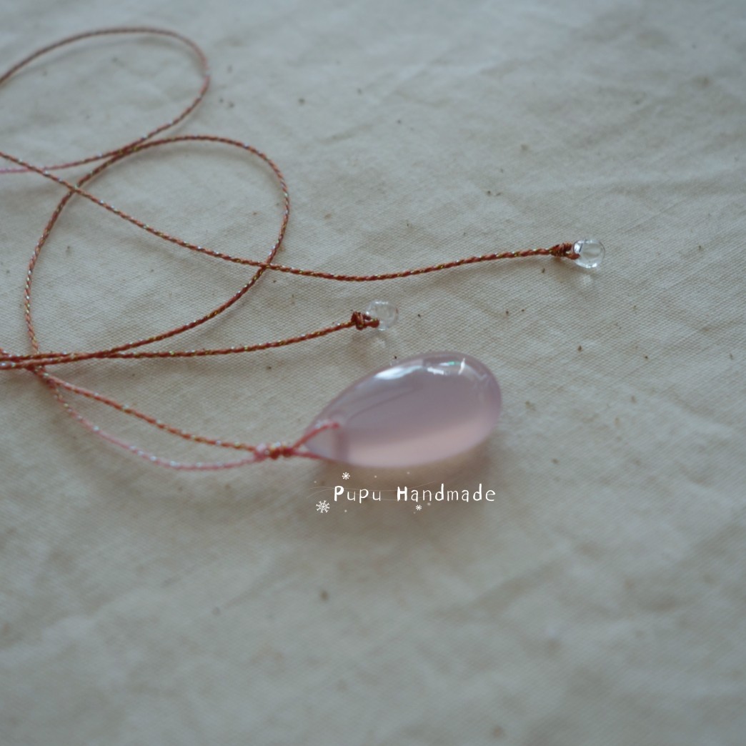 PUPU制物｜少量设计款｜温柔水粉玉髓水滴项链小众闺蜜甜美礼物,饰品/流行首饰/时尚饰品新,项链,淘宝优惠券,粉丝福利购,淘宝优惠卷