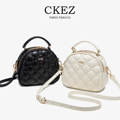 时尚百搭斜挎包手拎菱格单肩包