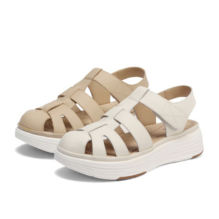 4ROD1BL5 森达罗马凉鞋 女款 2025夏新商场同款 舒软厚底休闲猪笼鞋