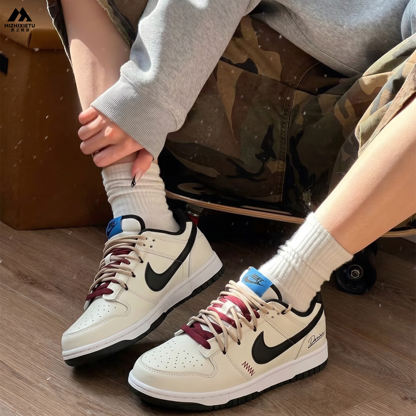 球鞋定制 Nike/耐克 BIG LOW 暮色叙章美式高级小众低帮男子板鞋
