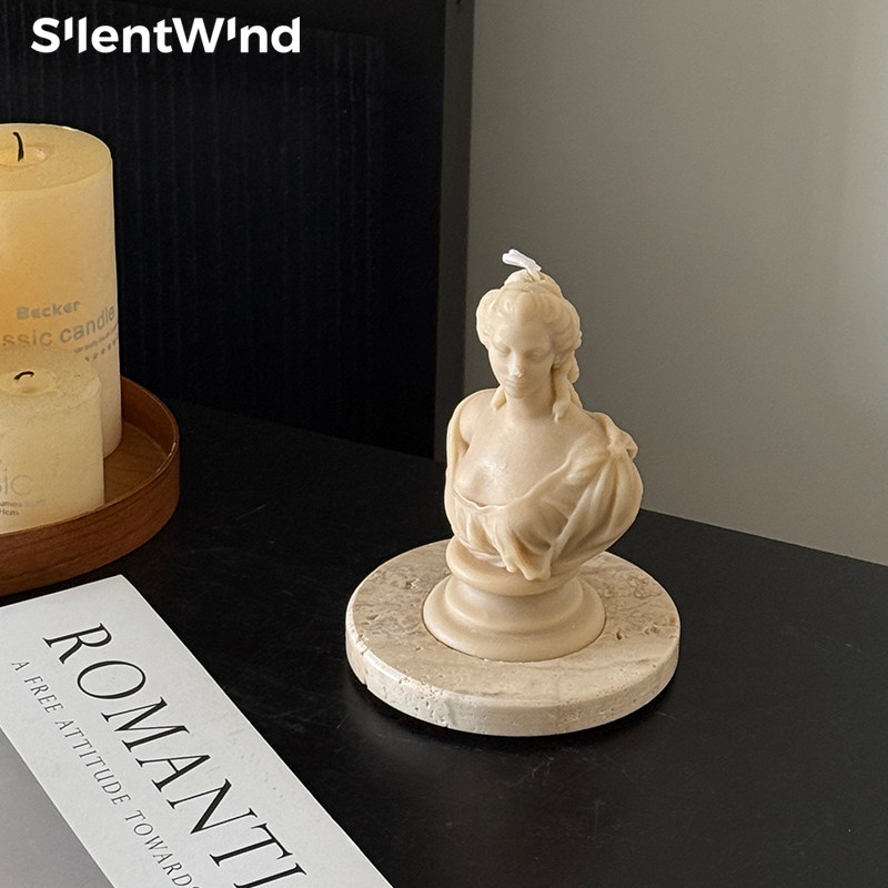 SilentWind寂风法式复古香薰蜡烛礼盒雕塑人像蜡烛火柴托盘摆件,家居饰品,香薰蜡烛,淘宝优惠券,粉丝福利购,淘宝优惠卷