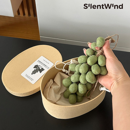 SilentWind青提仿真葡萄手工冷皂挂件留香香薰皂创意家居装饰摆件
