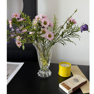 SilentWind寂风高颜值透明玻璃花瓶家居桌面插鲜花水培绿植摆件
