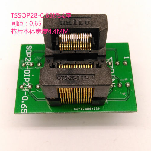 SSOP28转DIP烧录座测试座TSSOP28