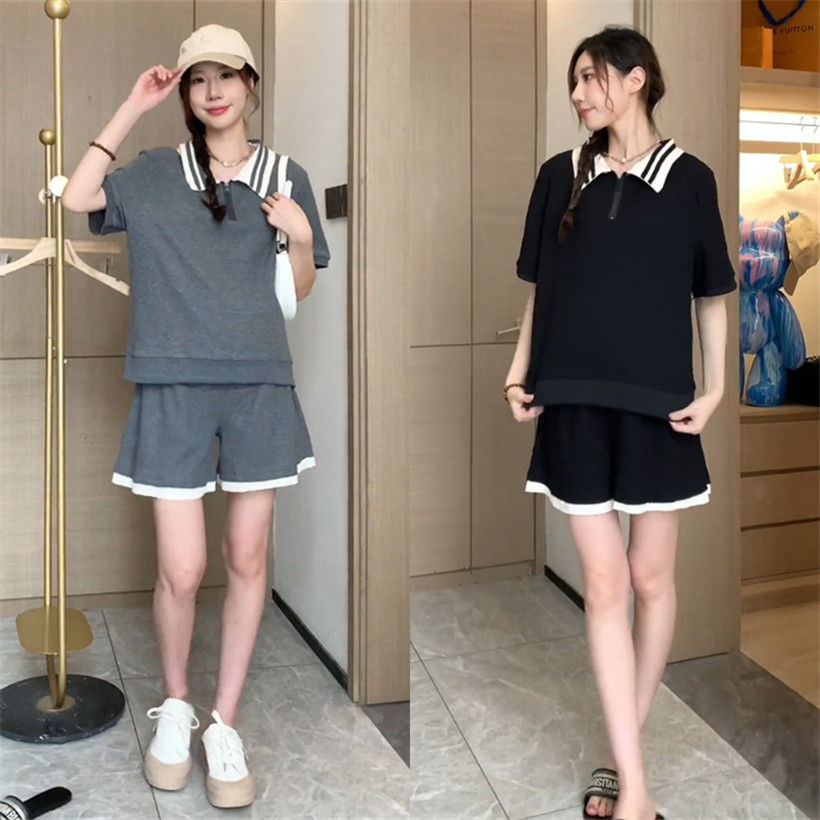 韩版2023夏季宽松孕妇套装