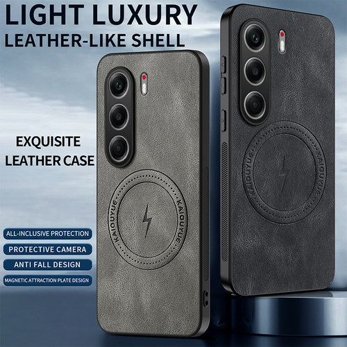 适用传音Camon40pro 4G/5G手机壳复古纳帕纹磁吸简约商务Camon40个性创意防摔男女款保护套潮