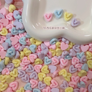 迷你l镂空爱心diy奶油胶手机壳文具盒发夹树脂饰品配件想念家定制