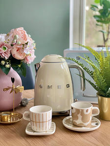 SMEG/斯麦格KLF03欧式复古家用烧水壶自动断电保温不锈钢电热水壶