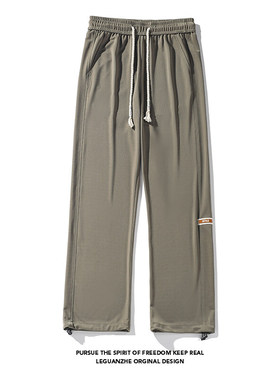 2026 春季新款 白底大码垂感贴标冰丝裤M-5X HK24499-特P30