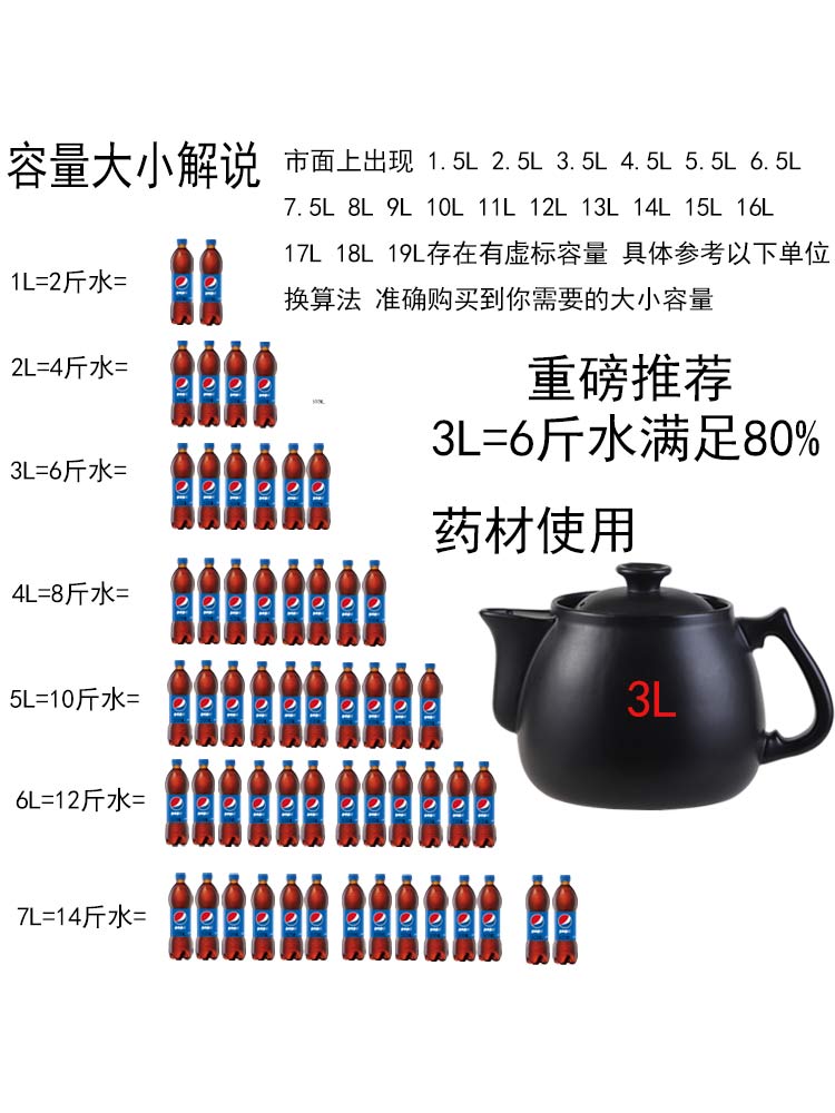 小熊抱抱电器配件店商城砂锅熬药煎药底座中药煲平底壶陶瓷中药罐