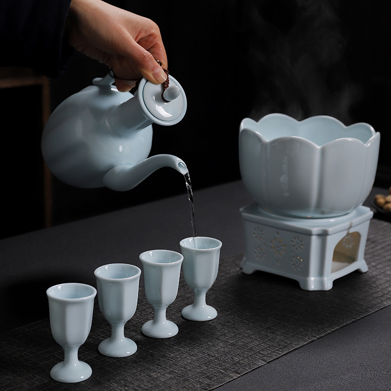 仿宋陶瓷酒具仿古煮酒器烫酒壶
