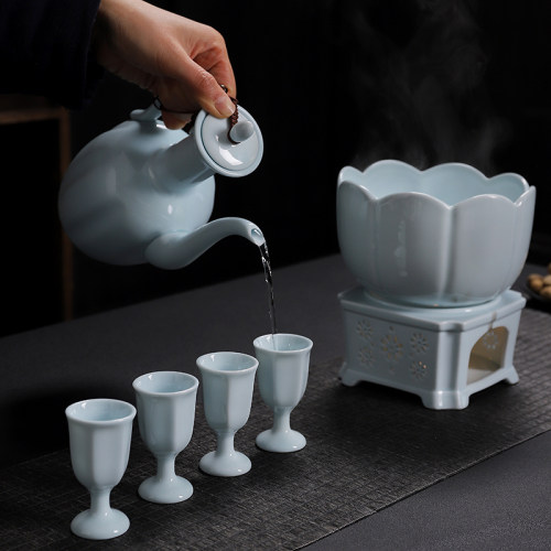 仿宋陶瓷酒具仿古煮酒器烫酒壶