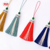 新款 流苏梳子钥匙扣吊苏手工编织DIY铁帽穗鱼嘴穗子