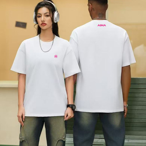 新款爱玛电动车工作服定制T恤