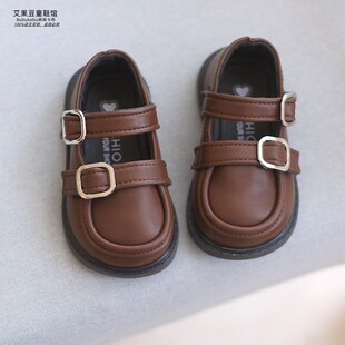 秋款 潮软皮宝宝幼儿学步鞋 女童防滑软底单鞋 3岁2室内鞋 男童皮鞋
