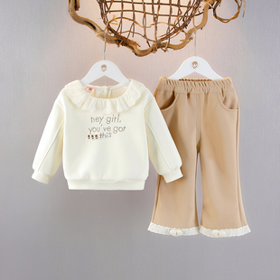 2026春季新款洋气女童装时髦女宝运动套装超好看小女孩卫衣两件套