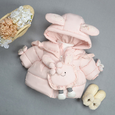 女童加绒棉衣女宝宝冬装棉袄棉服