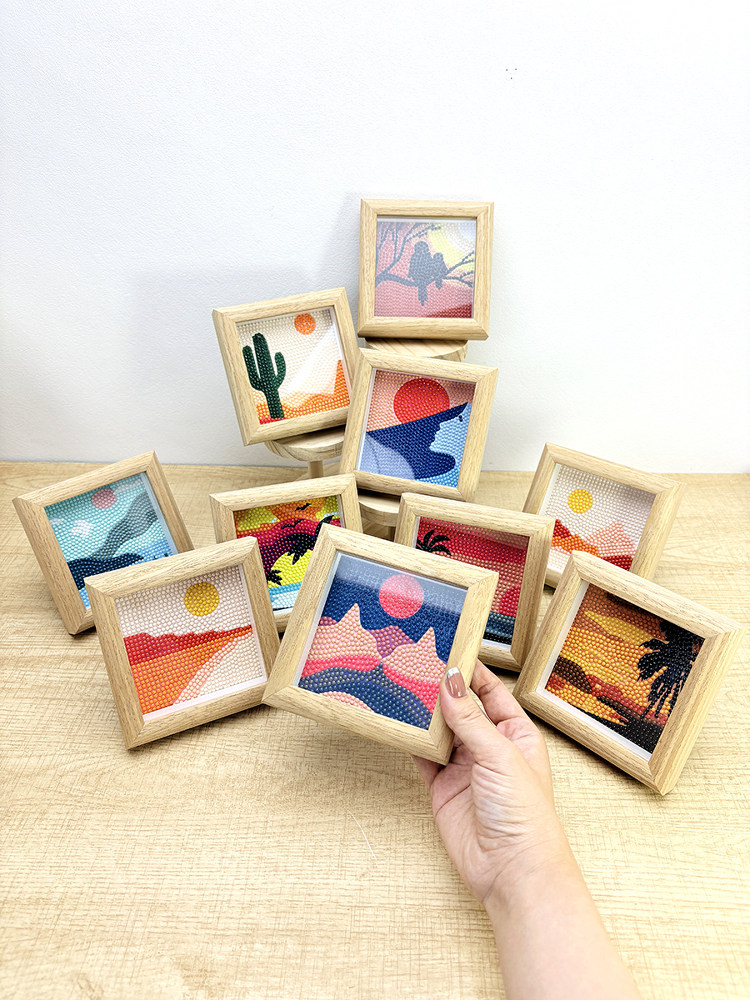 镶框钻石画2025年新的热带风光十字绣充满钻石愈合儿童的钻石画现,居家布艺,钻石绣,淘宝优惠券,粉丝福利购,淘宝优惠卷