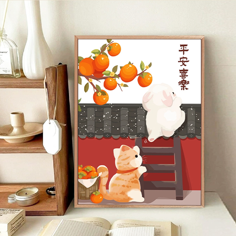 治愈系简单小件可爱兔子点钻画