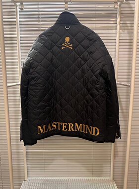 秋冬新款宽松大版休闲棉服男潮牌MMJ情侣款骷髅字母刺绣棉衣外套