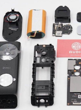 360可视门铃5max维修1C配件D819智能门铃更换电池D809无损维修