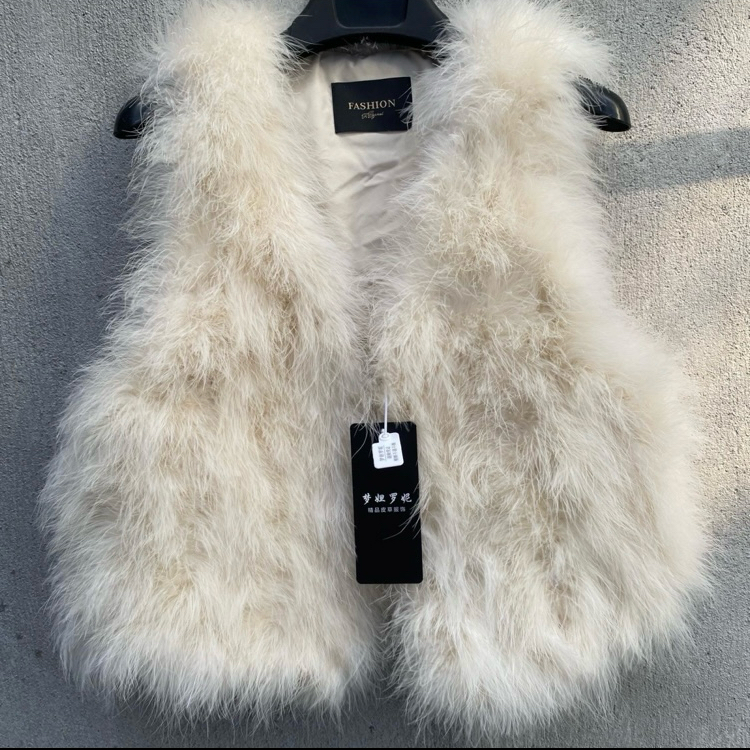 2024冬装新款时尚皮草马甲