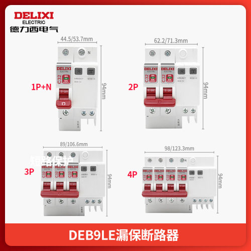 空开漏保电闸家用德力西DEB9LE2P
