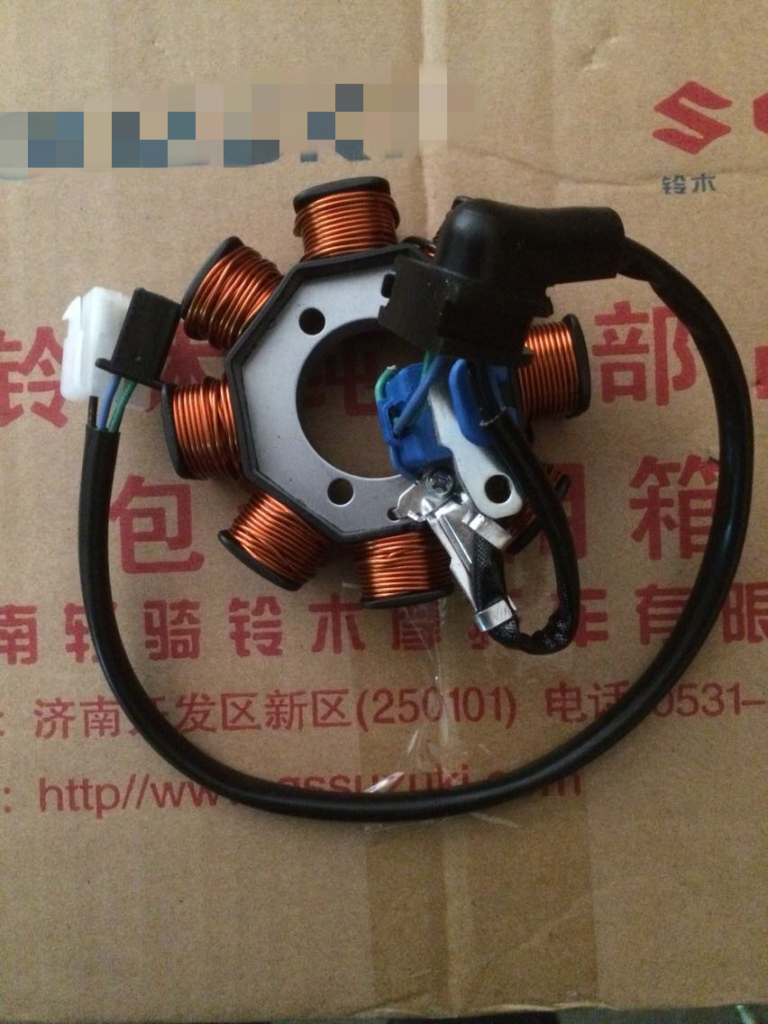 适用电喷QS125T-4睿彩QS125T-4B定子磁电机线圈 磁电机定子线圈