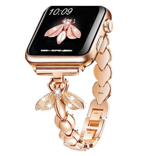 适用苹果iWatch8小蜜蜂图案锌合