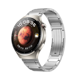 适用华为Watch 46mm腕带三星46mm钢带 GT4Pro三珠不锈钢表带GT4
