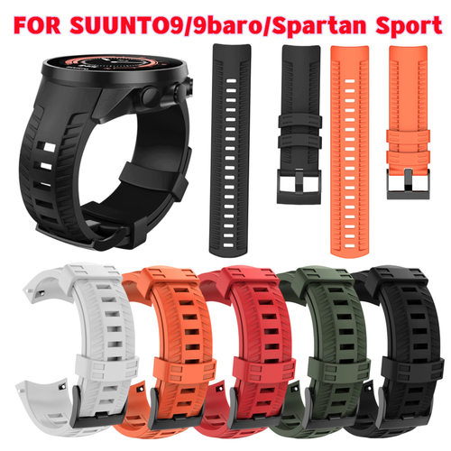 适用松拓Suunto9Bro轮胎硅胶表带