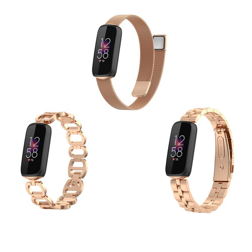 适用FitbitLuxe金属表Luxe三珠米