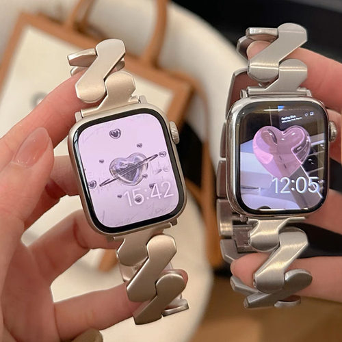 适用苹果AppleWatch8闪电纹合金