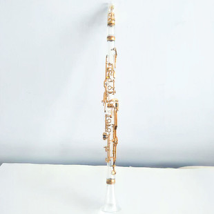 进口亚克力玻璃水晶单簧管德式G调透明黑管镀金clarinet专业包邮