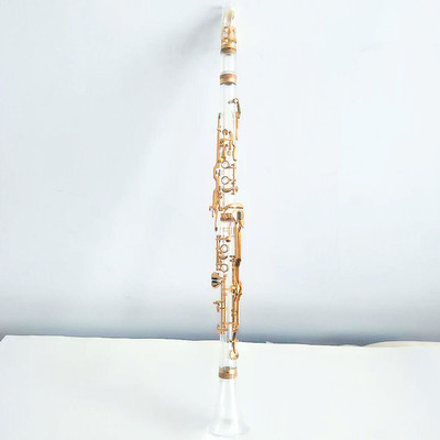 进口亚克力玻璃水晶单簧管德式G调透明黑管镀金clarinet专业包邮
