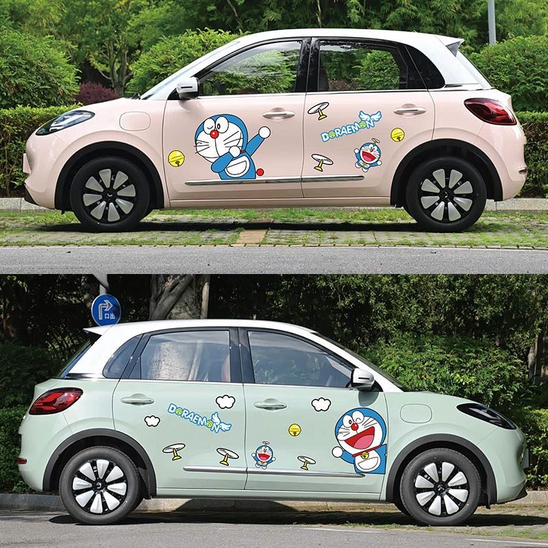 五菱缤果哆啦A梦侧身车贴