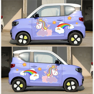 五菱宏光MINIEV车贴拉花  车身独角兽欧拉黑猫个性蚂蚁改装贴纸