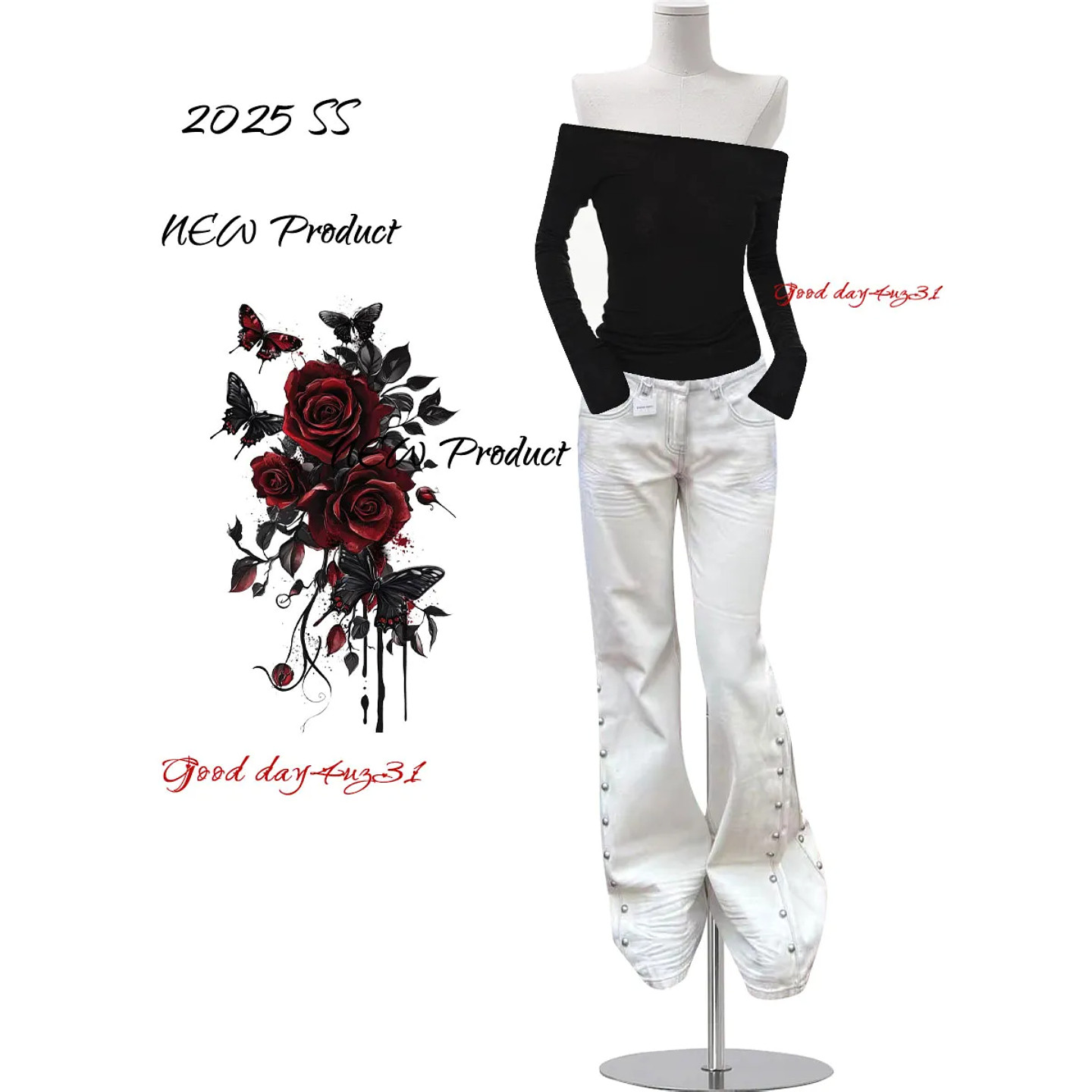 大码美式复古铆钉压褶微喇牛仔裤女春季新款街头设计感百搭喇叭裤,女装/女士精品,大码裤装,淘宝优惠券,粉丝福利购,淘宝优惠卷