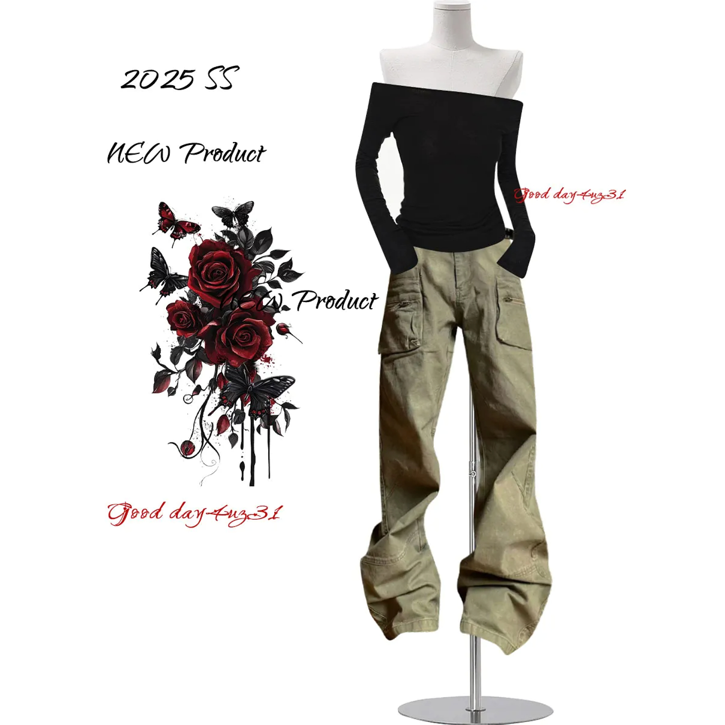 大码美式复古水洗牛仔裤