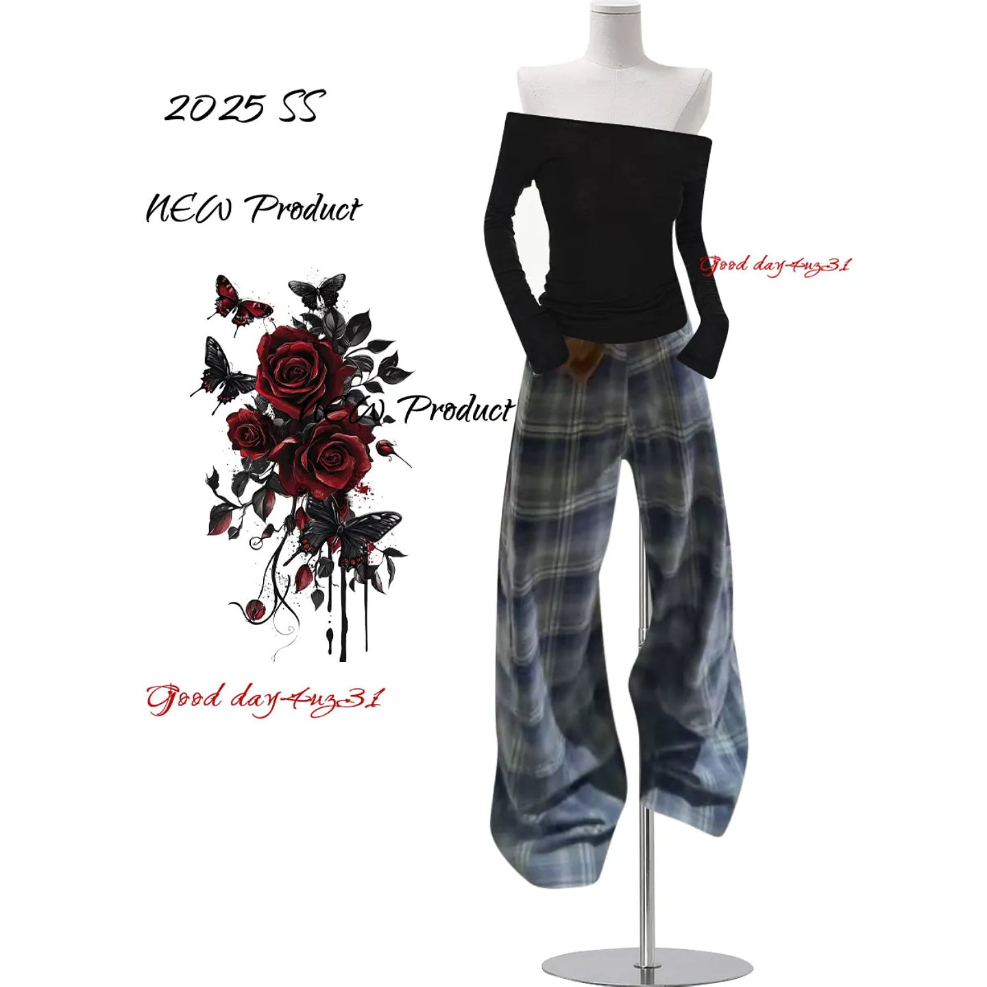 大码美式复古水洗牛仔裤